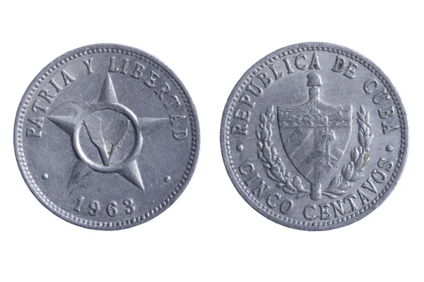Cuba coins close up — Stock Photo, Image