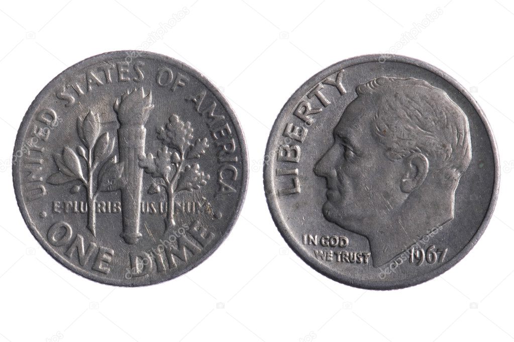America coins close up
