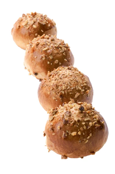 Buchta s ořechy makro — Stock fotografie