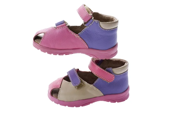 Sandalen voor kind macro — Stockfoto
