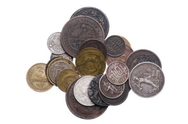 Set of Russia coins clipart