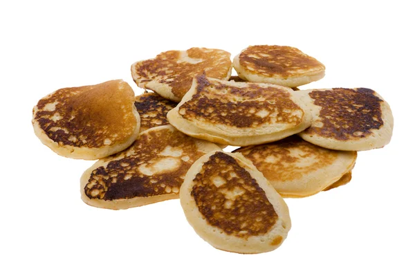 Pancakes su bianco — Foto Stock