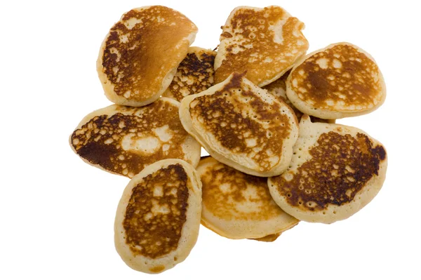 Pancakes su sfondo bianco — Foto Stock