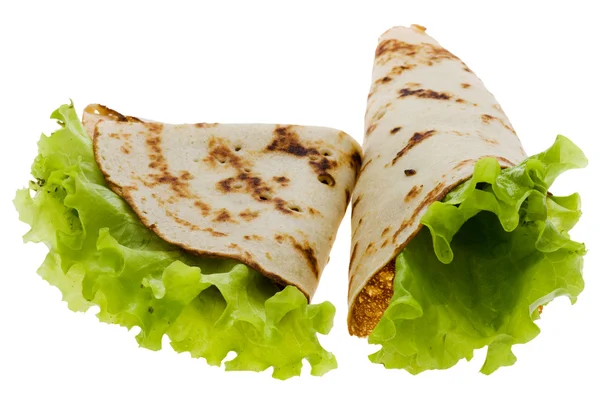 Palacsinta, saláta, fehér — Stock Fotó