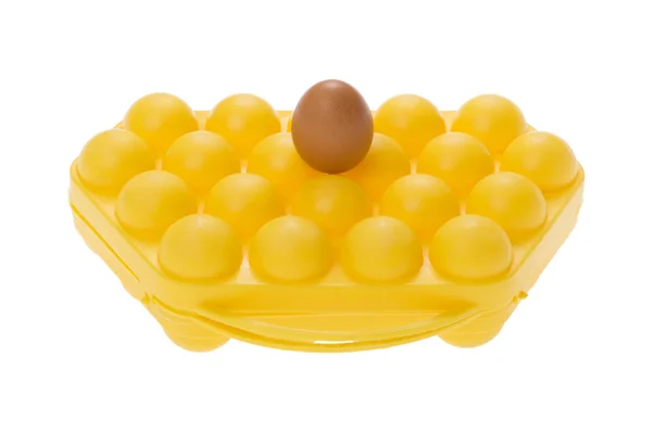 Egg and egg box — Stock Photo, Image