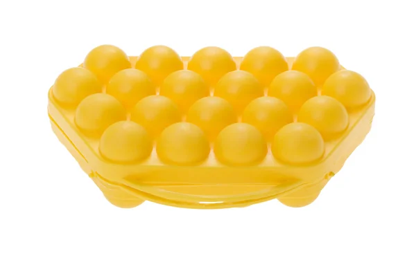 Egg box on white — Stock Photo, Image