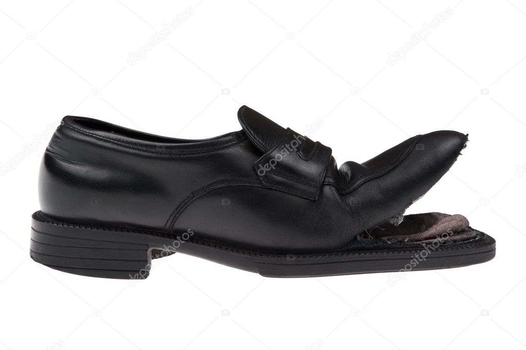 Damaged shoes on white — Stock Photo © Garry518 #4677026