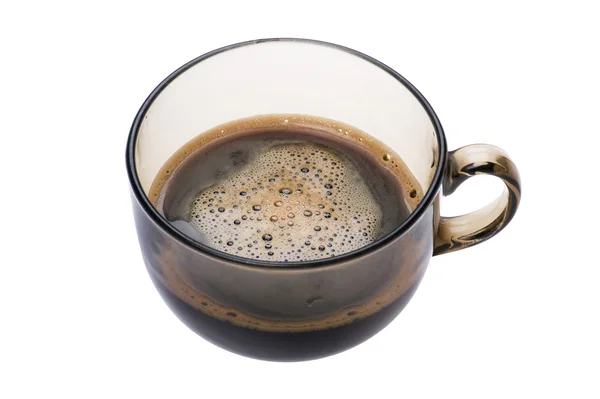 Velký šálek kávy makro — Stock fotografie