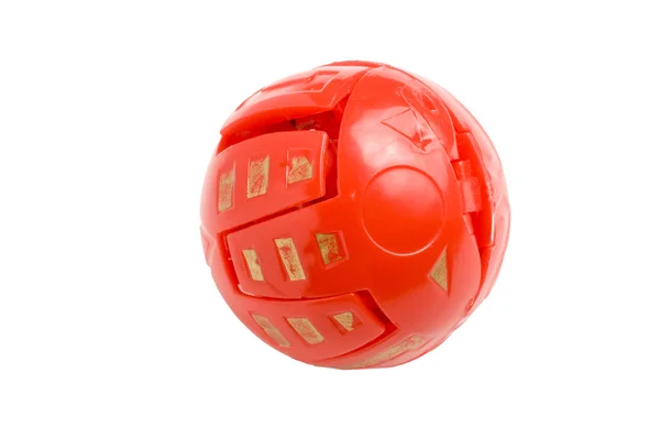 Nesne Üzerinde Beyaz Oyuncak Transformable Topu — Stok fotoğraf