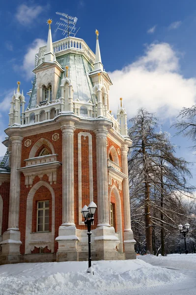 Mimari Tsaritsino Topluluğu Park Yüzyıl Tarihi Kültürel Anıt — Stok fotoğraf