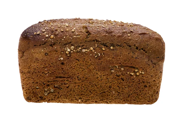 Objekt Bílém Potraviny Černý Chléb — Stock fotografie