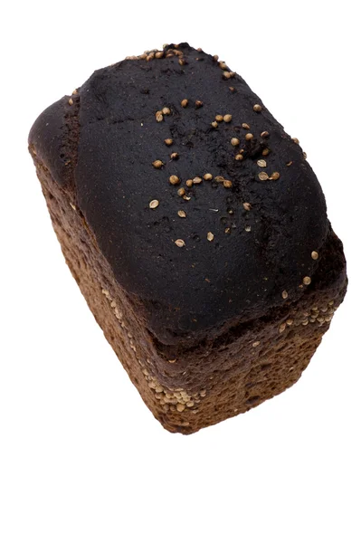 Object White Food Black Bread — Stock Photo, Image