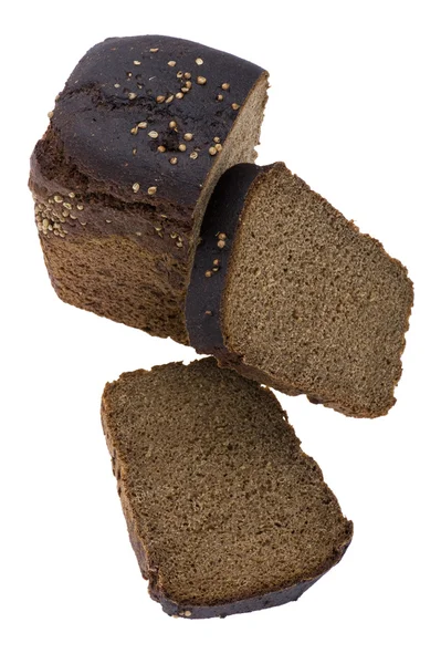 Єкт Білому Їжа Чорний Хліб — стокове фото
