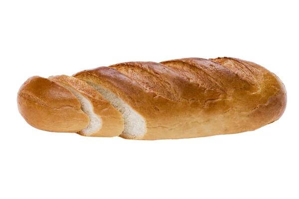 白底白面包 — 图库照片