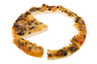 nesne üzerinde beyaz - yiyecek pizza dilimlenmiş