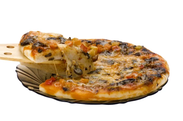 Піца макросу — стокове фото