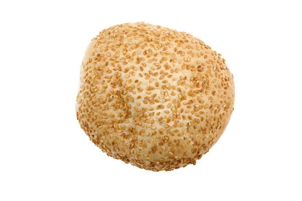 Object White Bun Sesame Seeds — Stock Photo, Image
