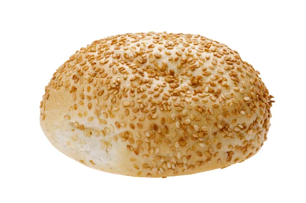 Pão com sementes de gergelim macro — Fotografia de Stock