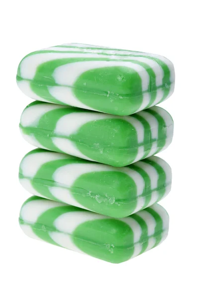 Object White Colored Soap Close — Stock Photo, Image