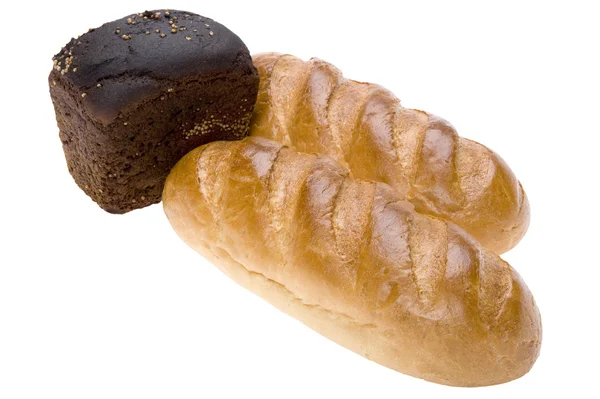 White and broun bread — Stock Photo, Image