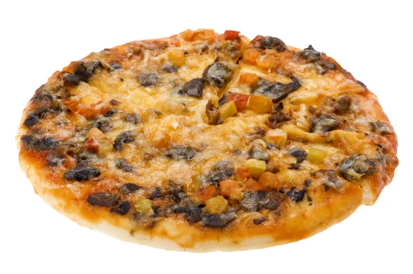 Objeto Sobre Blanco Pizza Rodajas Comida —  Fotos de Stock