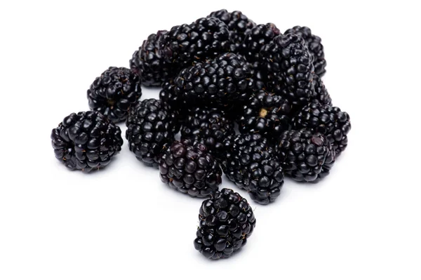 Objeto Branco Alimento Blackberry Close — Fotografia de Stock