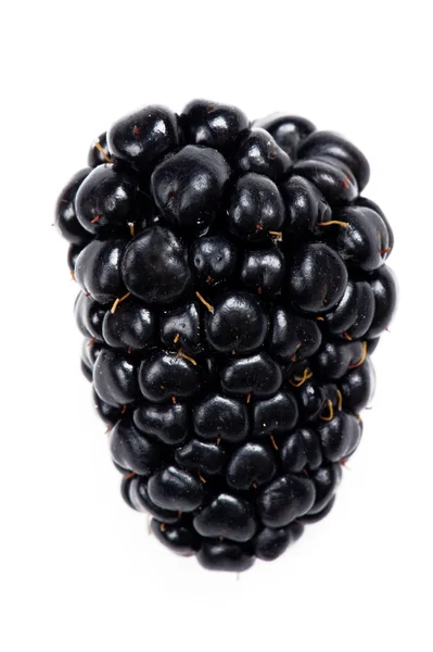 Objeto Branco Alimento Blackberry Close — Fotografia de Stock