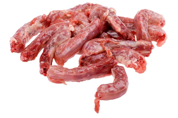 Куриное мясо на белом — стоковое фото