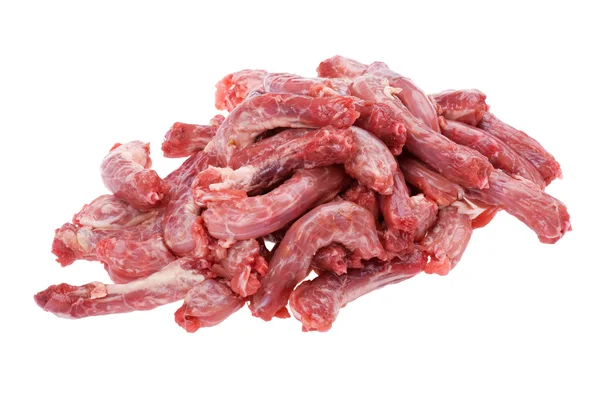 Куряче м'ясо на білому тлі — стокове фото