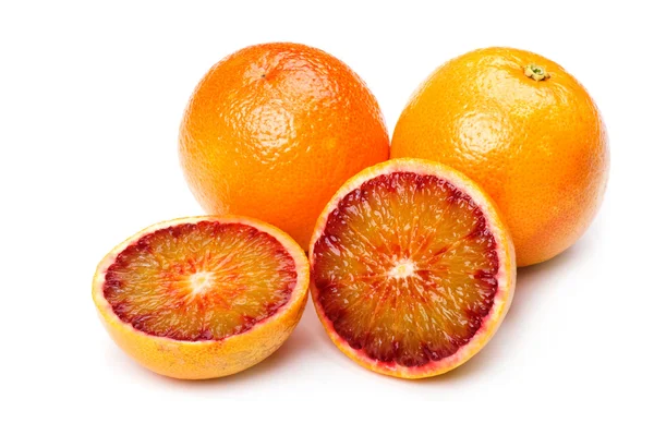 Corte naranja sobre blanco — Foto de Stock
