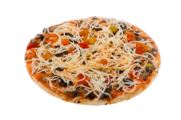 Єкт Білому Харчова Сира Піца — стокове фото
