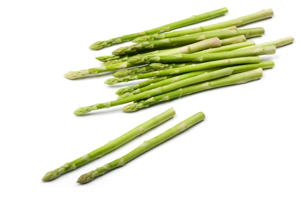 stock image object on white - food asparagus close up