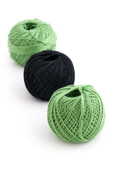 Yarn ball on white — Stock Photo, Image