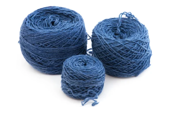 Blue Yarn — Stock Photo, Image