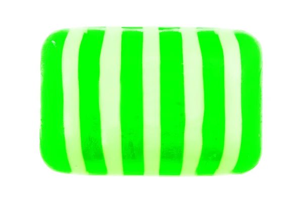 Zelená kostka mýdla — Stock fotografie