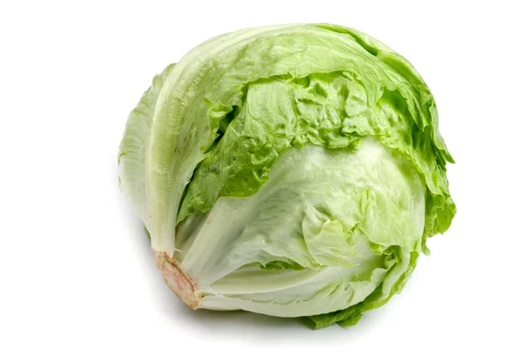 Cabbage on white close up — Stock Photo, Image