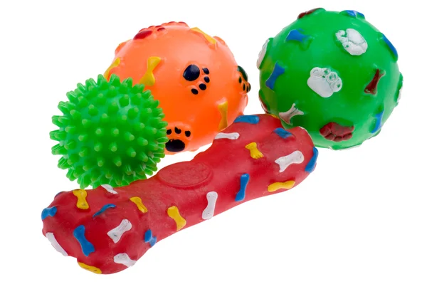 Plast leksak för hund makro — Stockfoto