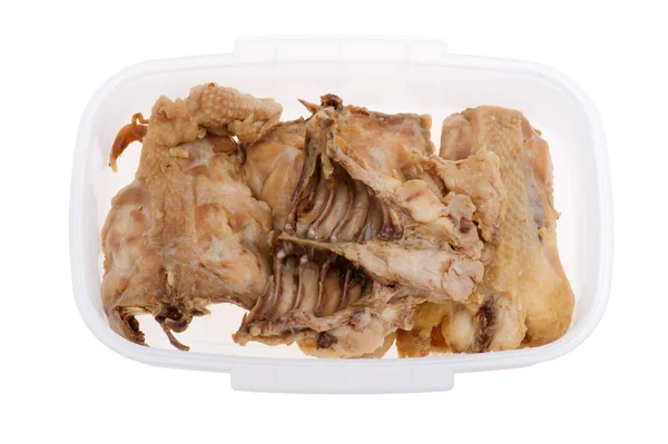 Stekt kyckling makro — Stockfoto