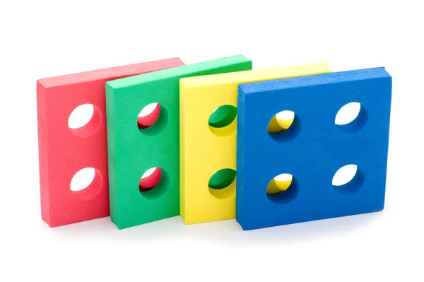 Geometrische speelgoed voor kinderen close-up — Stockfoto