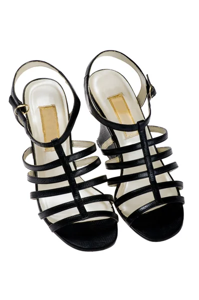 Sapatos de couro preto — Fotografia de Stock