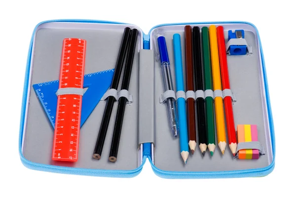 Pencil case macro — Stock Photo, Image