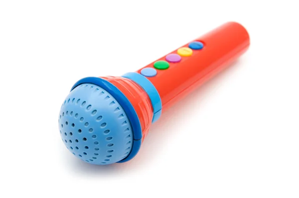 Toy microphone close up — Stock Photo, Image