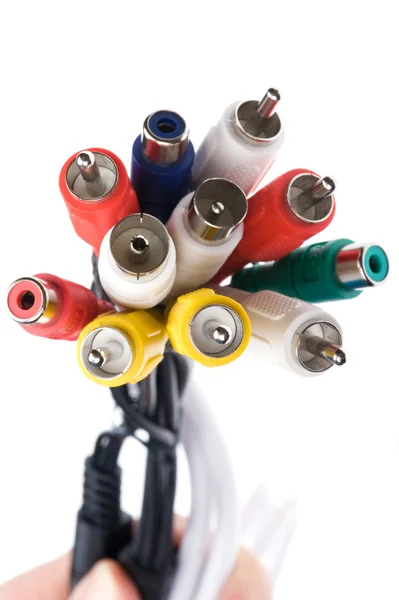 Rca connector close up — Stock Photo, Image