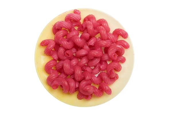 Red pasta close up — Stock Photo, Image