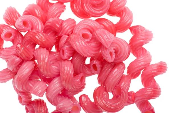 Red macaroni close up — Stock Photo, Image