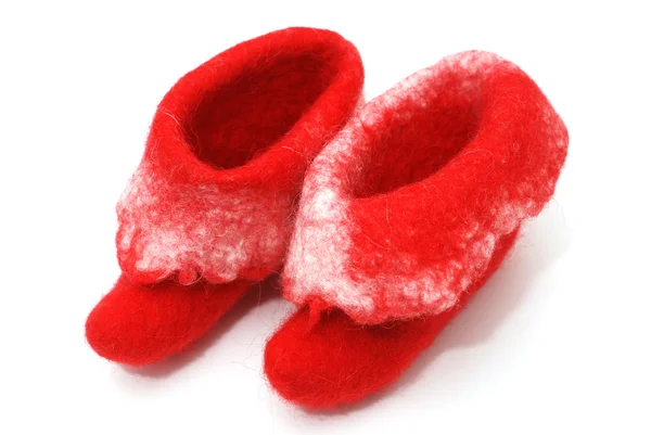 Red Santa boots — Stock Photo, Image