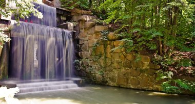 Beautiful waterfall in park, Uman, Ukraine clipart
