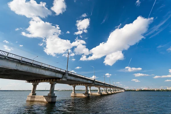 Most Řece Dněpr Uraine — Stock fotografie