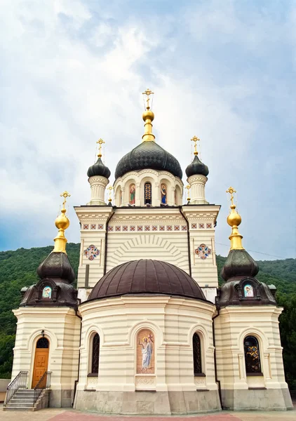 Bílý Mramorový Kostel Foros Ukraine Crimea — Stock fotografie