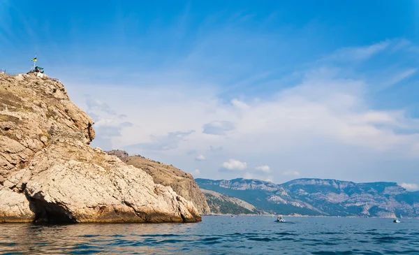 Roca Mar Crimea Pasamontañas —  Fotos de Stock